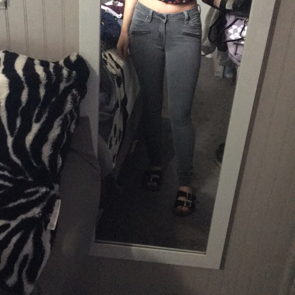 Grey- green jeans